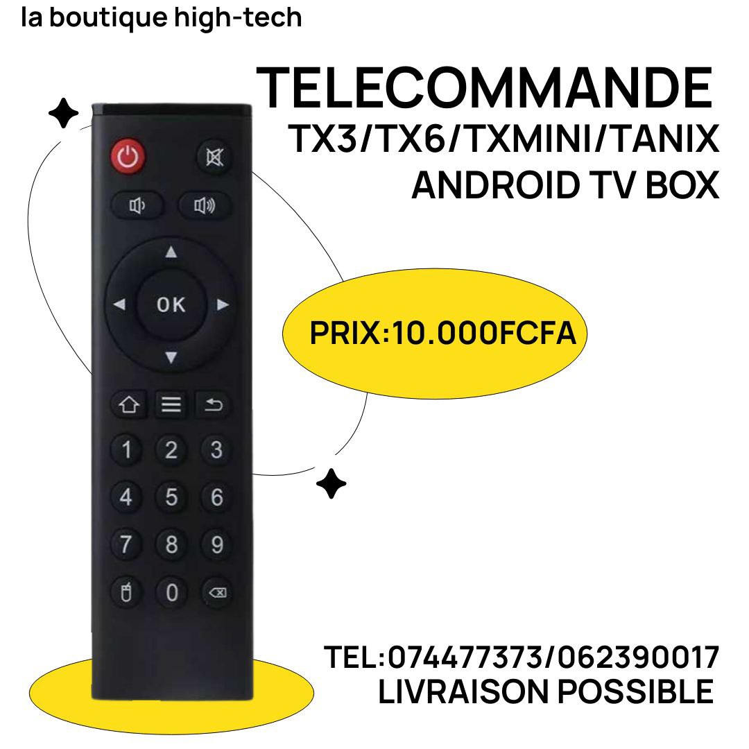 Telecommande Android TV box/TX3/TX6/TANIX