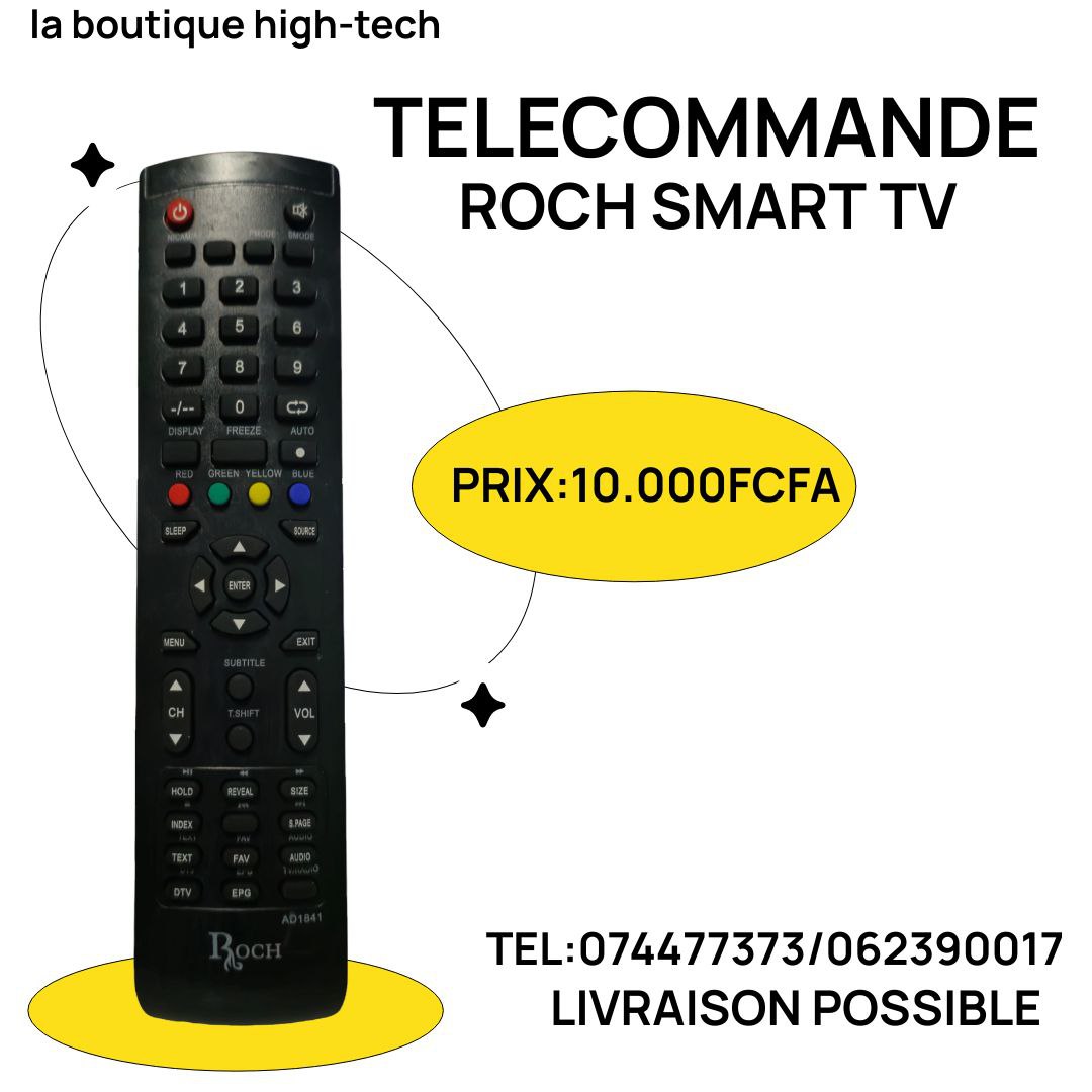 Telecommande ROCH Smart TV