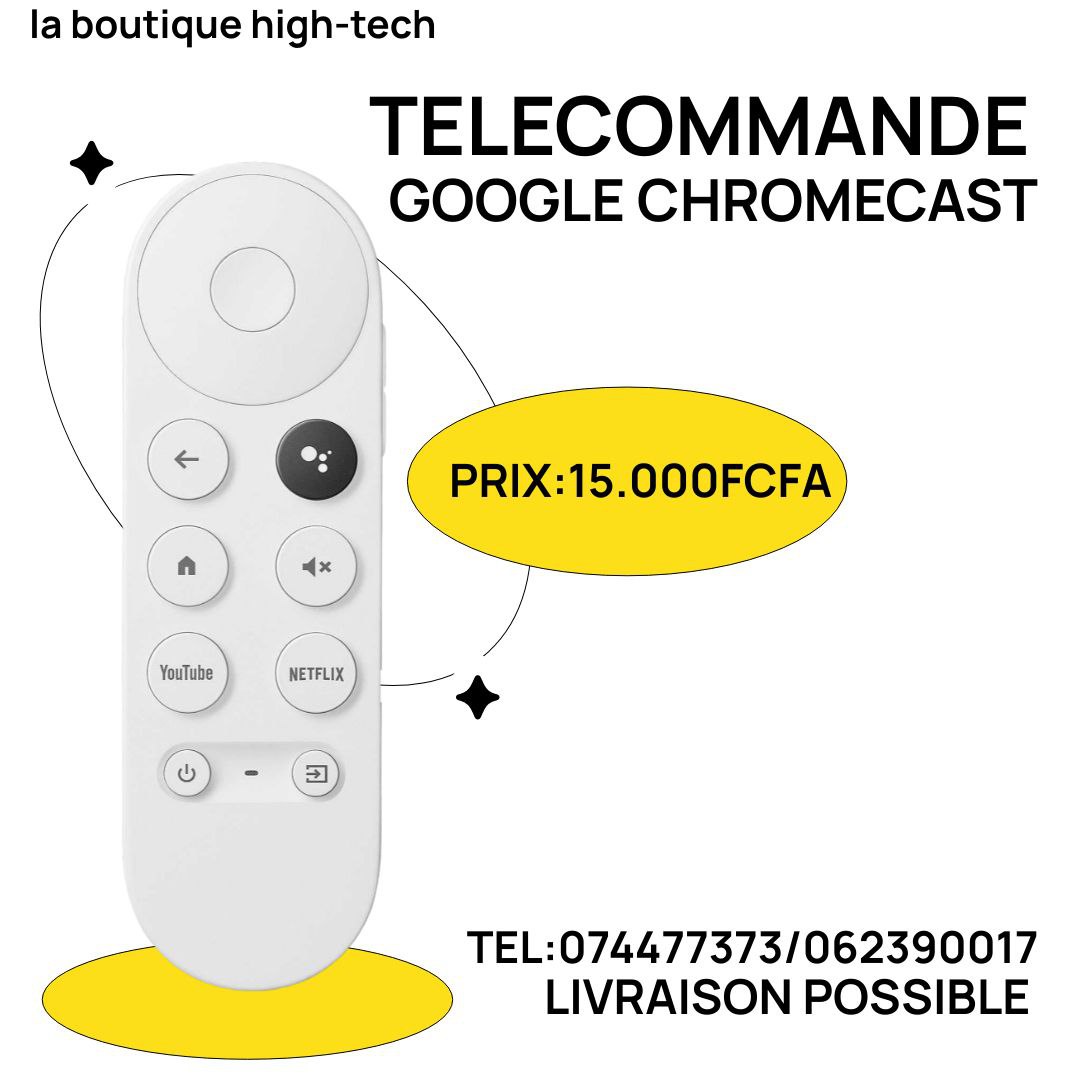 Telecommande Google Chromecast TV