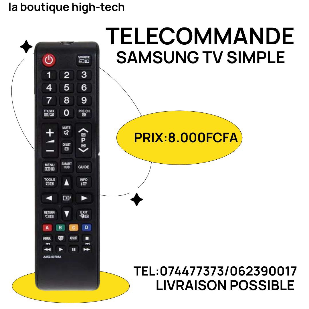 Telecommande Samsung simple TV