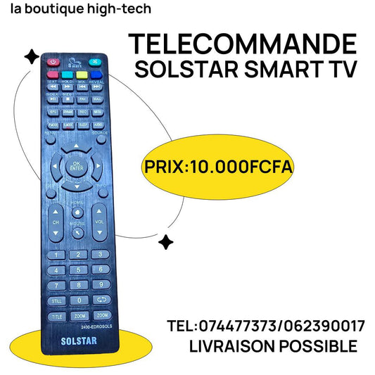 Telecommande Solstar Smart TV